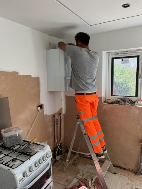 Completed boiler