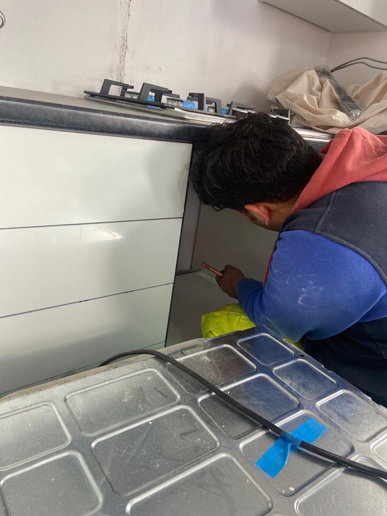 Hob installation
