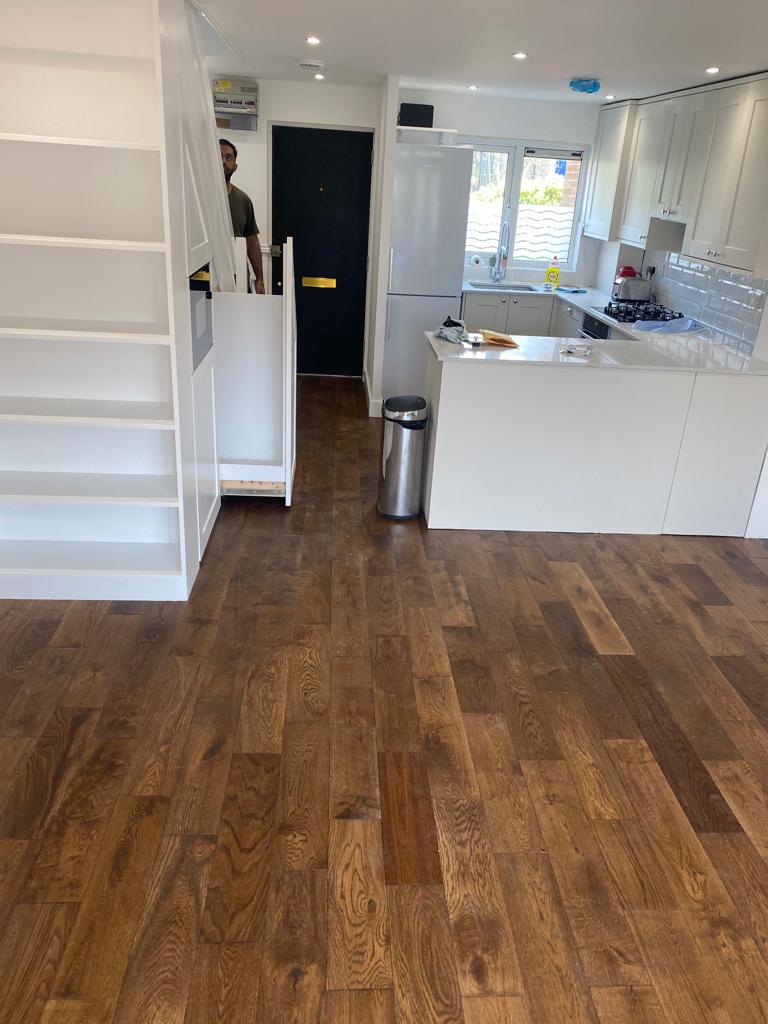 Kitchen with storage